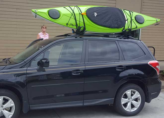 Gwen's new kayak