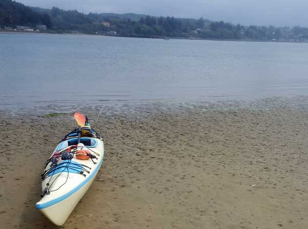 Paddled to opposite shore looking for a view of the ocean