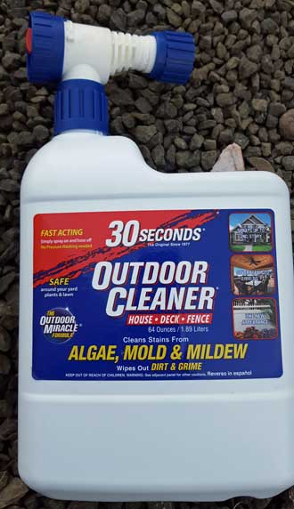 Used this to clean the skirt around the trailer