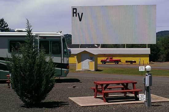 Drive-in theater and an RV park at the same time