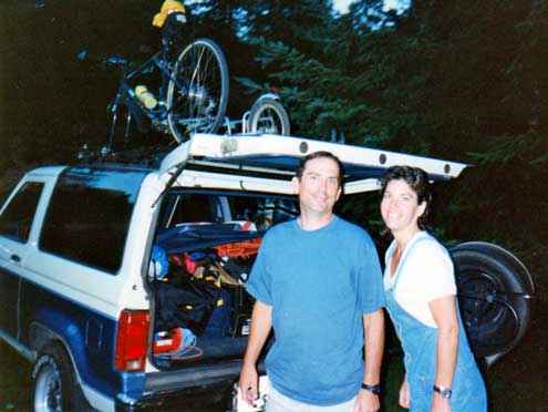 The beginning of a bicycle tour, 1997