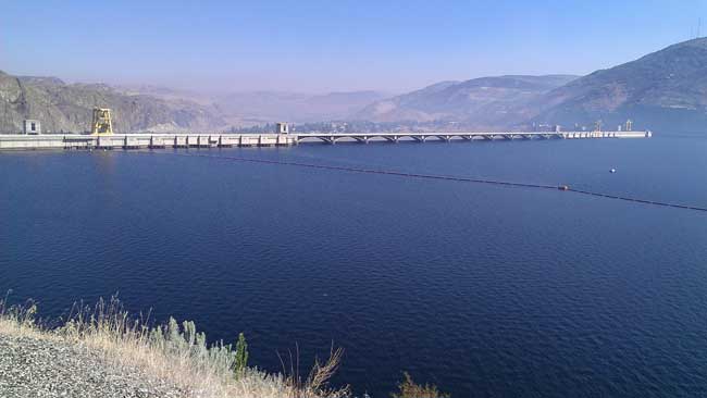 Columbia River behind the Grand Coulee Dam