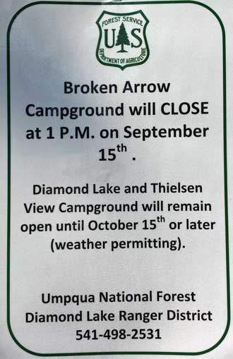 Closing the Broken Arrow campground, Behind: Seat cover installation complete