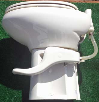 Remove the Thetford ceramic toilet