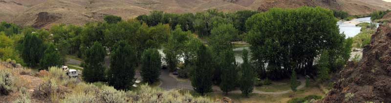 Cottonwood Campground on the Salmon River