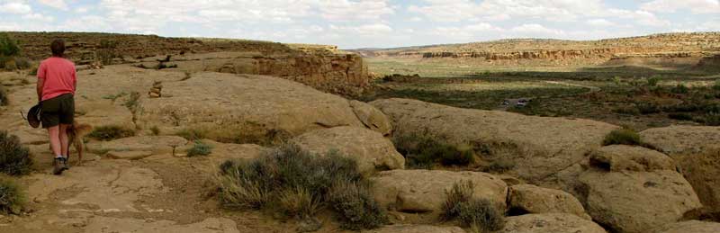 Visiting native american ruins in New Mexico