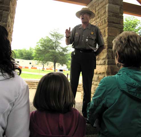 Ranger John led us on our tour of the Mammoth Caves
