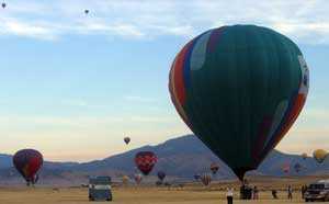 Montague, California Balloon Fair Dawn Launch