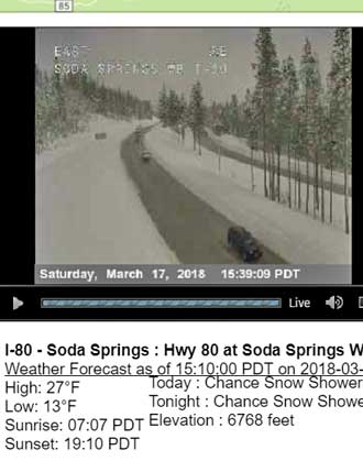 Watching Donner Summit road conditions