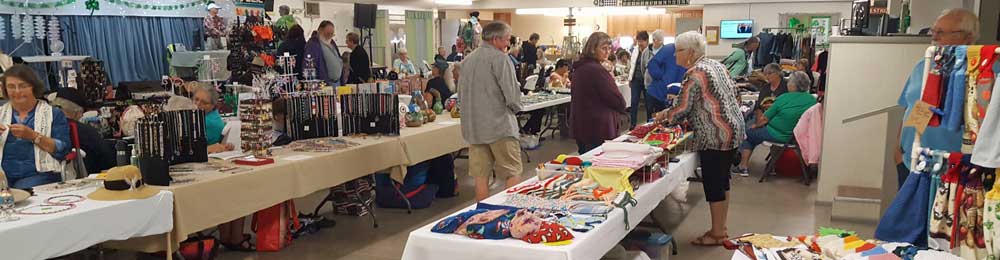 Art and craft sale inside the park Recreation Hall