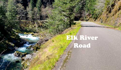 The Elk River Road near Port Orford