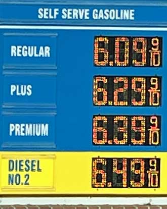 Calfornia gas prices