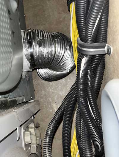 Dryer vent hose replaced