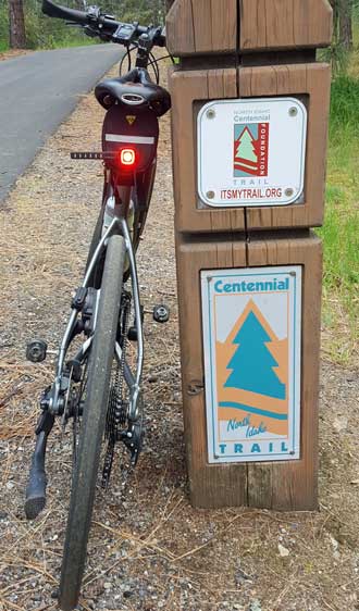 Riding the North Idaho Centennial Trail