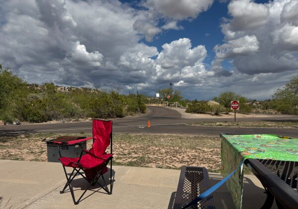 View from our campsite at 3 pm