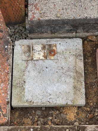 The first and lowest block is placed