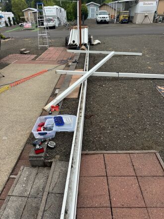Preparing to install the posts