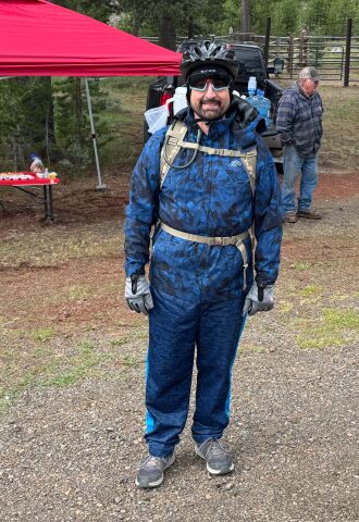 It was cold on top of the mountain
