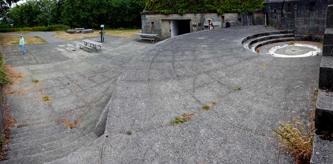 Battery base at Fort Canby on the Washington side of the Columbia