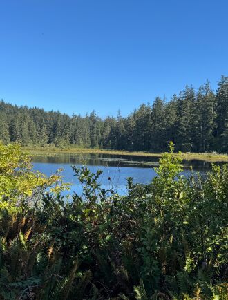 O'Neil Lake behind our campsite