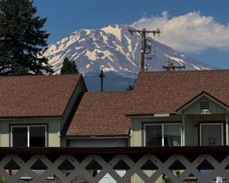Mount Shasta at 14,000 feet
