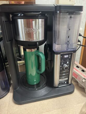 My new Ninja Coffee maker with my new RTC ceramic lined insulated coffee mug