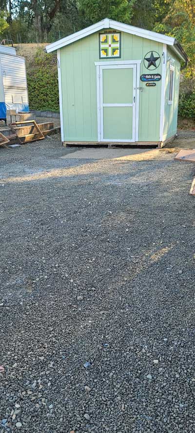 The shed is ready to move