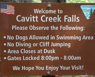 BLM rules for Cavitt Creek