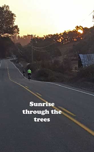 Sunrise bike ride