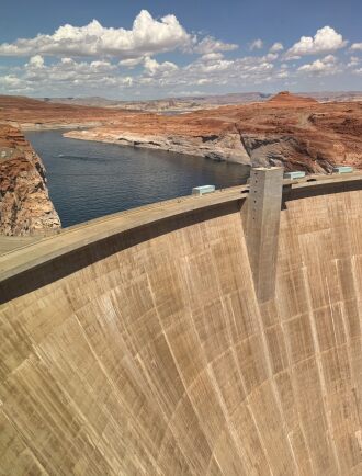 A view of the Glen Canyon Dam