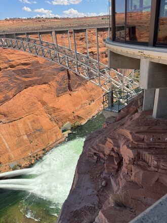 Colorado River from under the vistor center