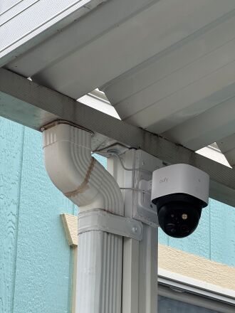 Installing a Eufy solar security camera