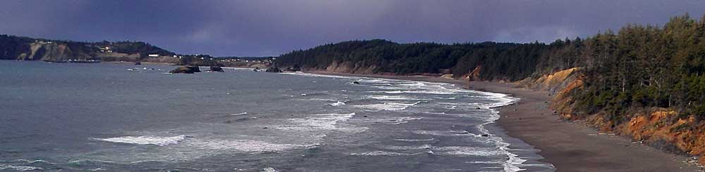 Looking north toward Port Orford
