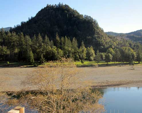 Huntley Park from the north side of the Rogue River