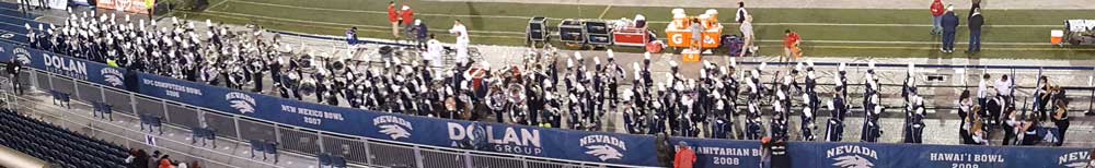 UNR Band ready for the pre-game show