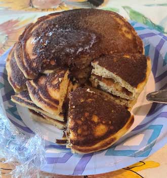 Wendell's blueberry pancakes