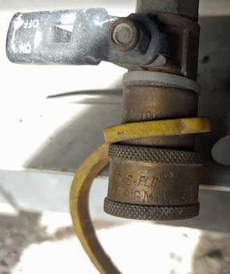 Connecting an external propane tank