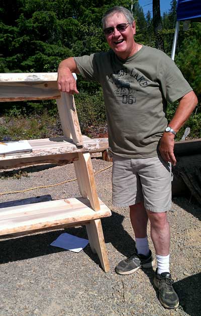 Ranny, a rustic furniture artist