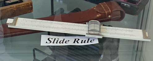 A slide rule similar to the one I used in high school and college