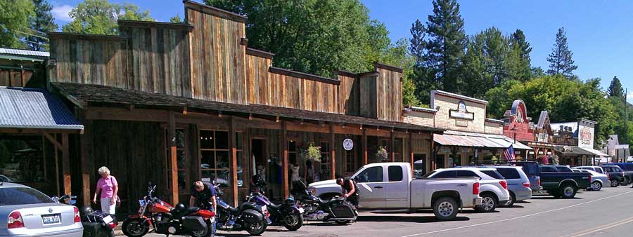 The old west town of Winthrop, Washington