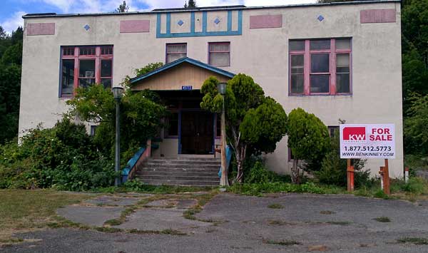 Concrete, Washington abandoned school building