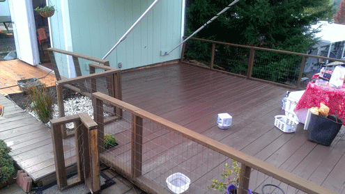 The deck is finished