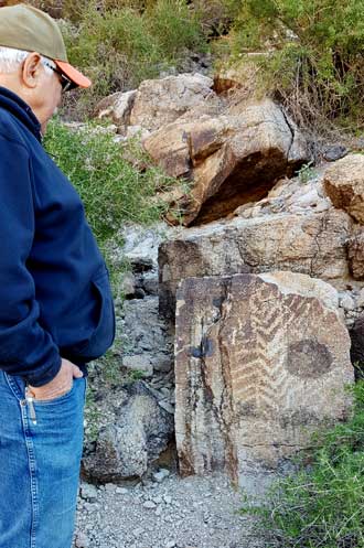 Gary discovers another petroglyph