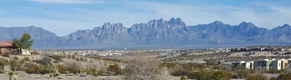 Organ Mountains east of Las Cruces