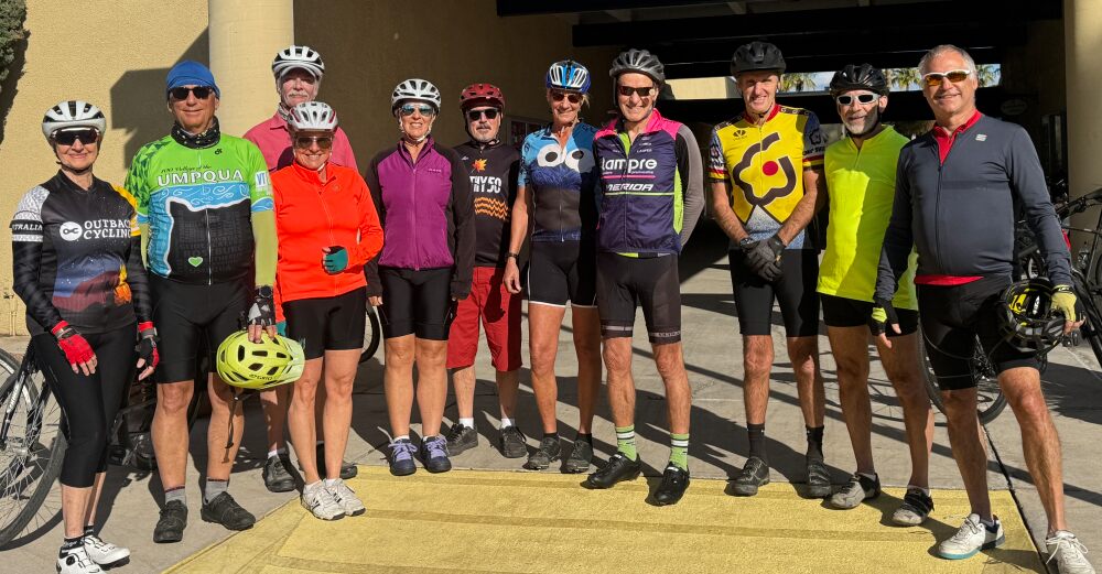 Total of 12 riders, one missed the photo