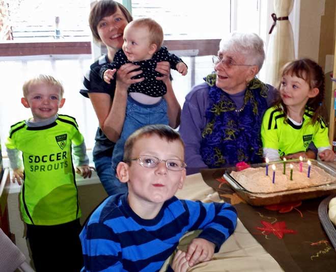 Great Grandma has a birthday
