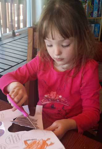 Chloe beginning with a craft kit