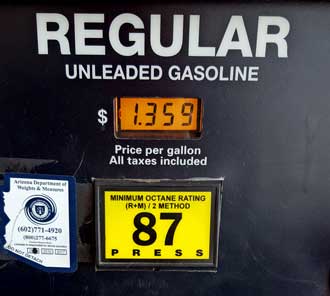 The lowest price yet for fuel
