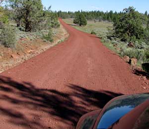 Red gravel roads all the way