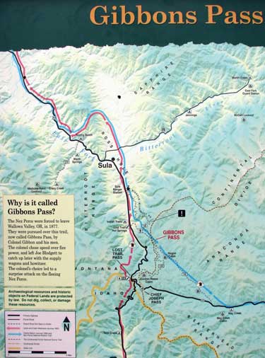 Gibbons Pass sign